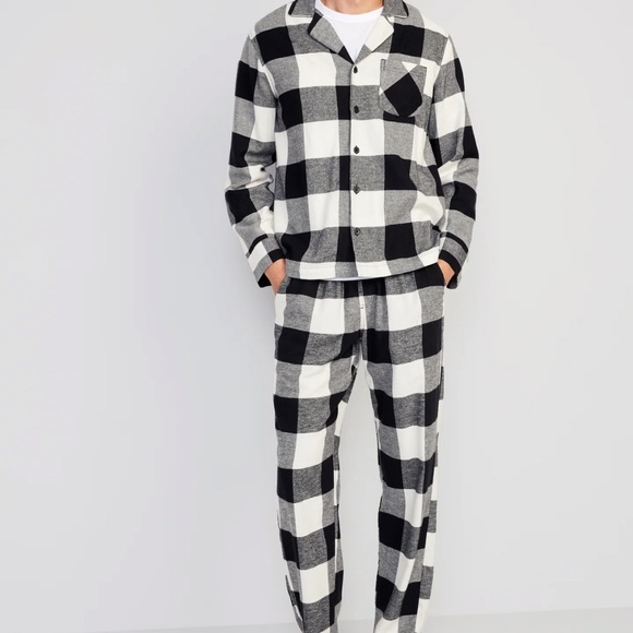 NWT OLD NAVY Flannel Pajama Set Color: Black Buffalo SIZE MEDUIM - Picture 2 of 5